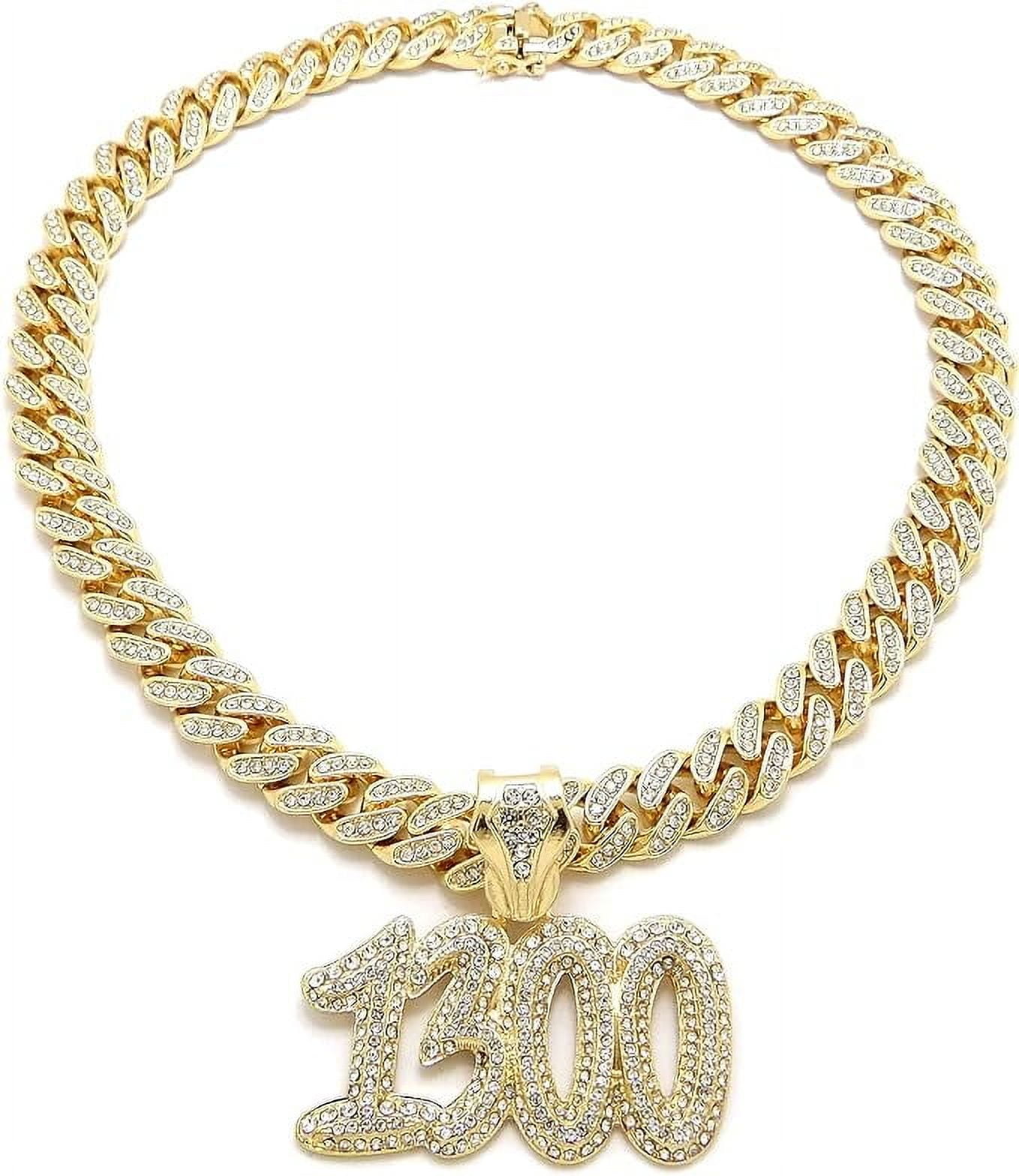 Hip Hop Iced Gold Plated Cubic Zirconia Rapper Style 1300 Bling Pendant ...