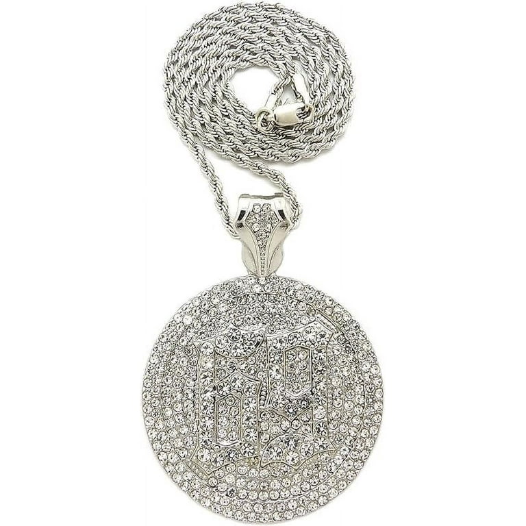 Hip Hop Iced Silver Plated Cubic Zirconia Tekashi69 69 Medal