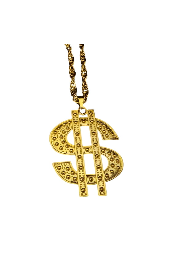 Hip Hop Inspired Dollar Symbol Jewelry With Glittering Rhinestones Accents Perfect For Everyday Wear Or Special Occasion