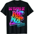 thumbnail image 1 of Hip Hop Music 50th Anniversary Black History Men DJ Graphic T-Shirt, 1 of 3