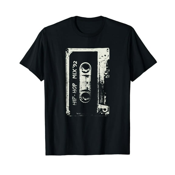 Hip Hop Rap Mixtape Cassette DJ Retro 90s T-Shirt
