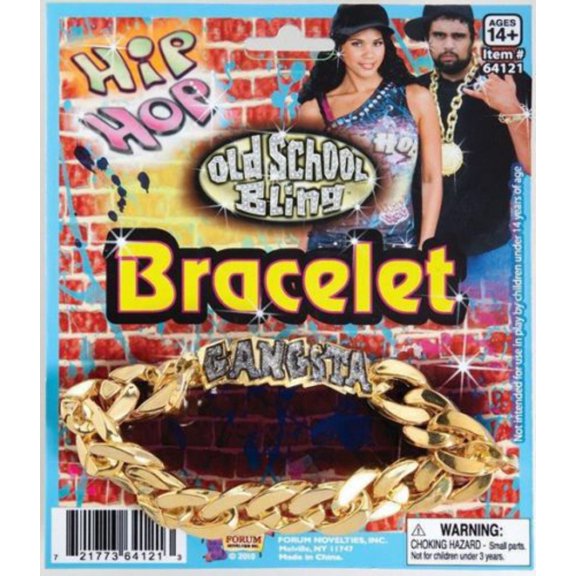 Hip Hop Rapper Gangsta ID Bracelet Costume Jewelry Accessory