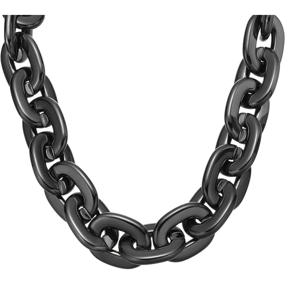 Hip Hop Rapper Plastic Chunky Chain Detachable Fake Thick Big Chains ...