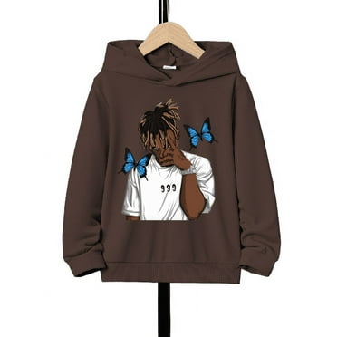 Hip Hop Rapper Print Boys Tops Long Sleeve Casual Pullover Hoodies Fall Winter Sweatershirt