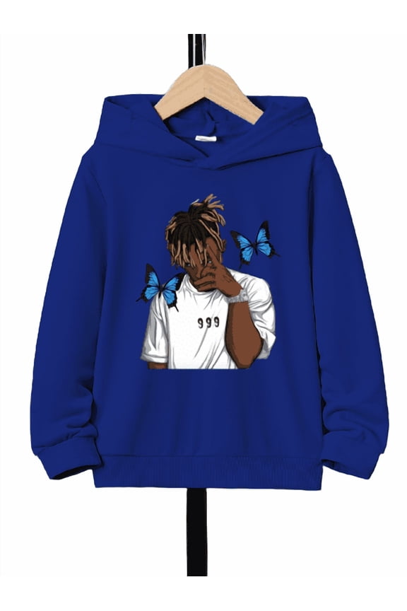 Hip Hop Rapper Print Boys Tops Long Sleeve Casual Pullover Hoodies Fall Winter Sweatershirt