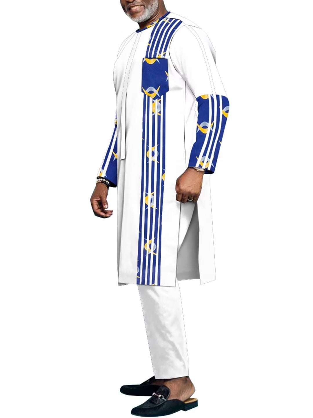 Hip Hop Robe African Men's Shirts and Pants Riche 2 Piece Sets Africa ...