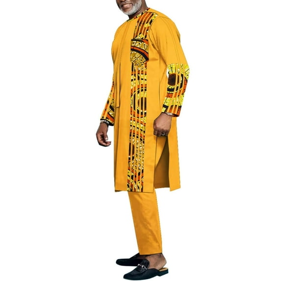 Hip Hop Robe African Men's Shirts and Pants Riche 2 Piece Sets Africa Men Clothing Dashiki Outfits Wyn1558