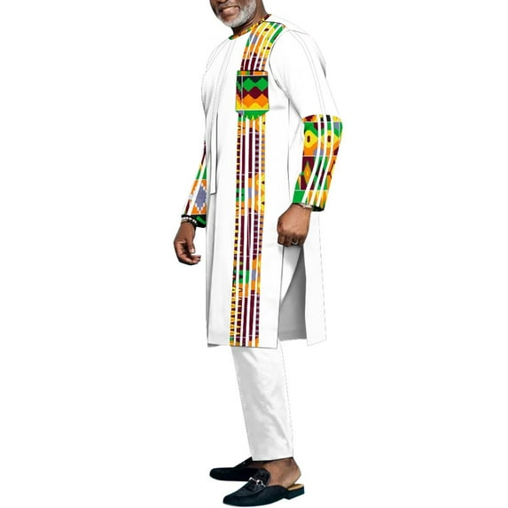 Hip Hop Robe African Men's Shirts and Pants Riche 2 Piece Sets Africa Men Clothing Dashiki Outfits Wyn1558