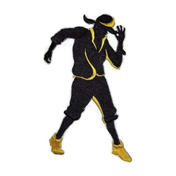 Hip Hop Silhouette Embroidered Iron on/Sew Patch [6" X 3.74"]