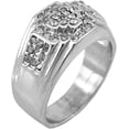 thumbnail image 1 of Hip-Hop Silver Tone Penninsula Men's Ring size 7, 1 of 1