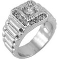 thumbnail image 1 of Hip-Hop Silver Tone Pharaoh Men's Ring size 7, 1 of 1