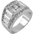 thumbnail image 1 of Hip-Hop Silver Tone Techmaster Men's Ring size 11, 1 of 1
