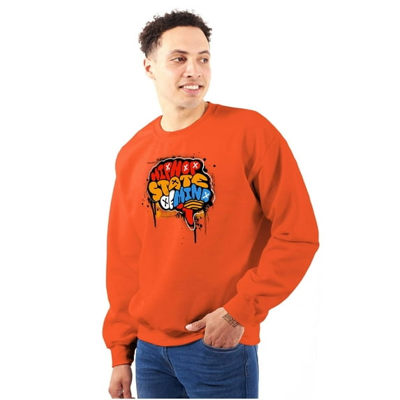 Hip Hop State of Mind Graffiti Drip Sweatshirt for Men or Women Brisco Brands M