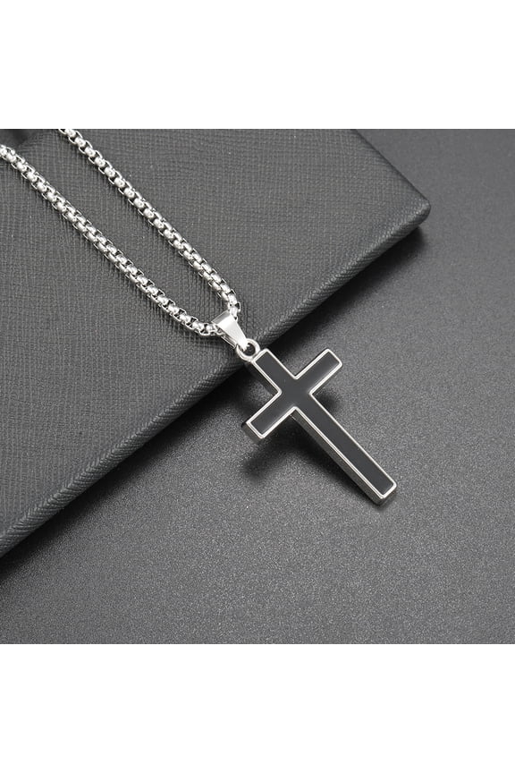 Hip Hop Streetwear Cross Pendant Necklaces for Men Women  Alloy Chains with Gothic, Crystal, Twisted & Enamel Designs