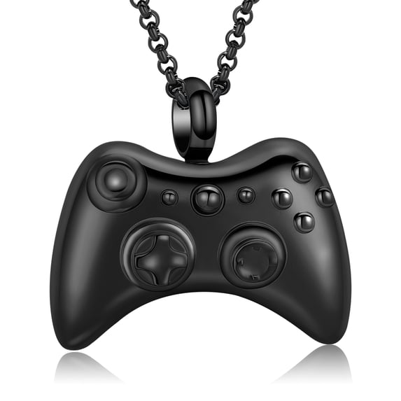 Hip Hop Style Urn Necklace for Human Ashes Game Controller Cremation Jewelry for Ashes Memorial Pendant