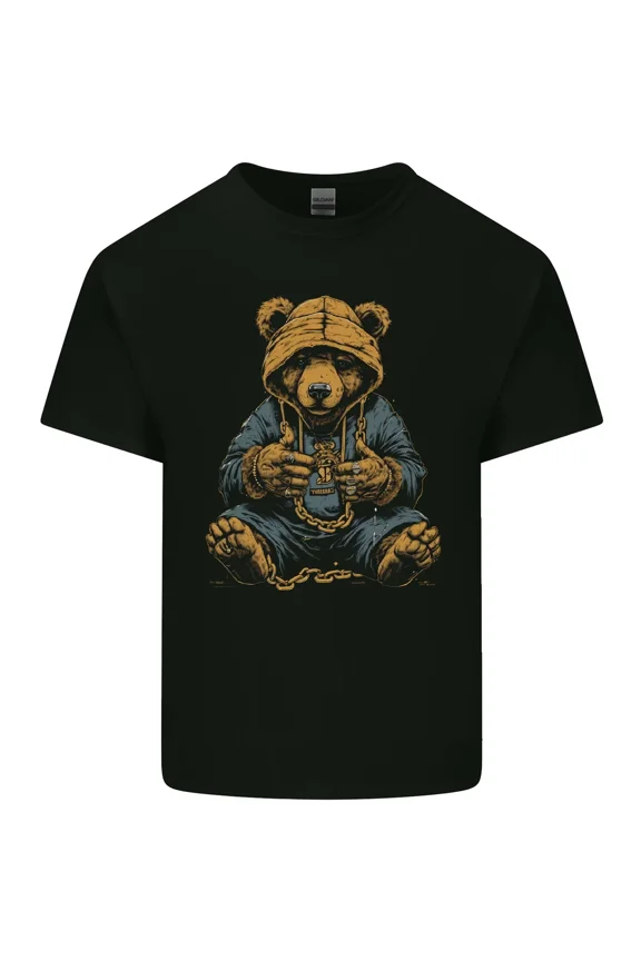 Hip-Hop Teddy Bear Funny Gangsta and Rap and Gangster Unisex T-Shirt