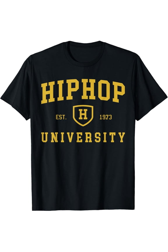 Hip Hop University School Tee Streetwear Rapper T Shirt T-Shirt men and women can wear, black, white, gifts