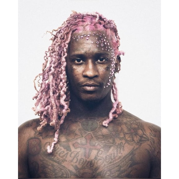 Hip Hop Vibe Wall Decor Featuring Young Thug Style Visual With Urban Rap Inspired Aesthetic Size 24x36 Unframed Poster