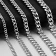 thumbnail image 1 of Hip Hop Width 3/5/7/9MM Cuban Link Stainless Steel Chains Necklace for Men Basic Simple Rapper's Choker on Neck Fashion Jewelry, 1 of 6
