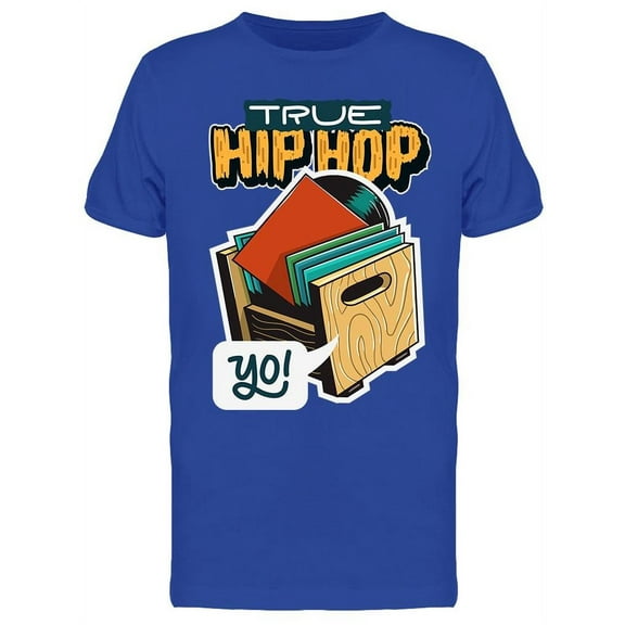 Hip Hop Yo Graphic T-Shirt Men -Image by Shutterstock, Male Large