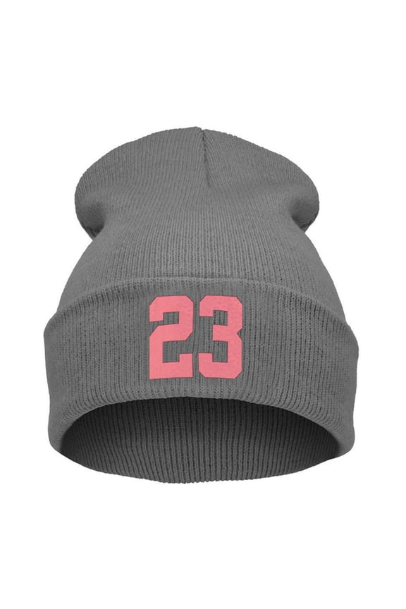 Hip-Hop hats a thick Punk personality number 23 hat the winter caps Gorras Hombre winter hat Black Winter Beanie Knit Hats for Men and Women Loser Warm Cuffed Plain Stretchy Soft Daily Skiing Cap