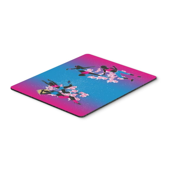 Hip Hop in Pink Blue Mouse Pad Hot Pad or Trivet