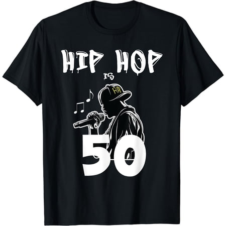Hip Hop is 50 | 50th Anniversary Freestyle Rapper T-Shirt, Unisex T-Shirt