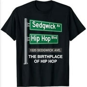 Hip-Hop's Iconic Hub: Sedgwick Ave's 50th Anniversary Commemorative T-Shirt