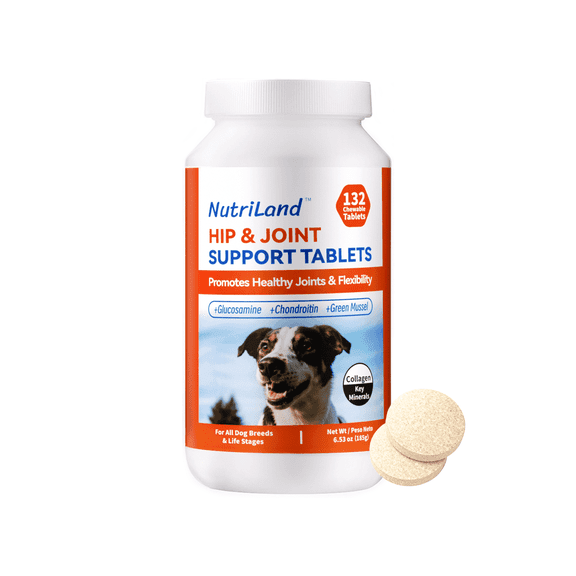 Hip & Joint Chews for Dogs, Glucosamine & Chondroitin Supplements, Supports Mobility and Joint Comfort, Chicken Flavor, 132 Count