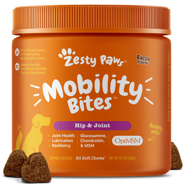 Hip & Joint Mobility Bites Soft Chews for Dogs, With Glucosamine