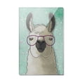 thumbnail image 1 of Hip Llama with Glasses Rectangle Acrylic Fridge Refrigerator Magnet, 1 of 4