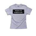 thumbnail image 1 of Hip Made In Portugal Country Pride Girl's Cotton Youth Grey T-Shirt, 1 of 2