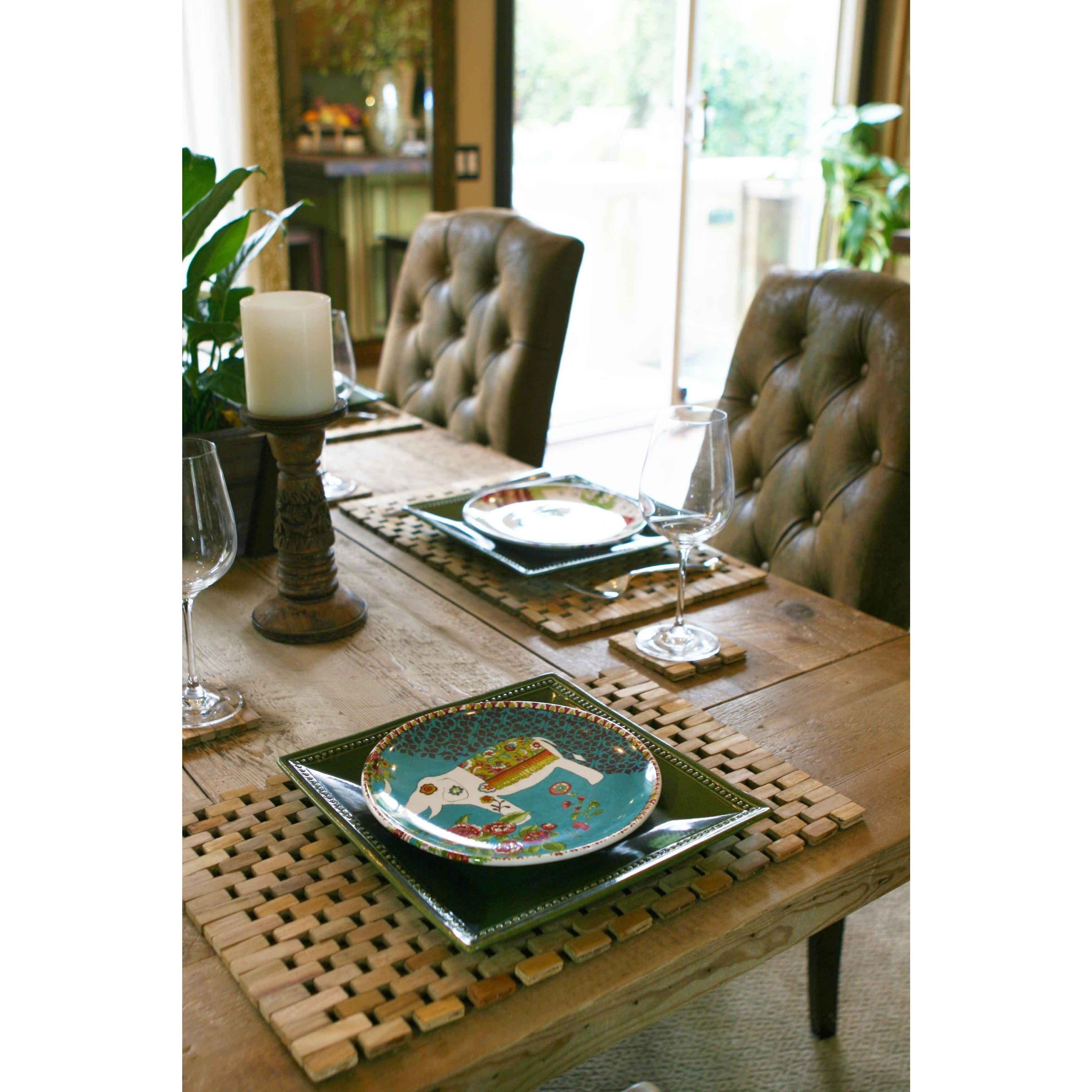 HipO Modern Living Teak Placemats IPM001 (Set of 2)