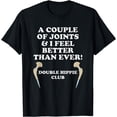 thumbnail image 1 of Hip Replacement DOUBLE HIPPIE CLUB Funny Hip Surgery T-Shirt, 1 of 3
