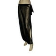 thumbnail image 1 of Hip Shakers Genie Costume Black Sheer Chiffon Harem/Yoga Pants with Side Slit Halloween, 1 of 1
