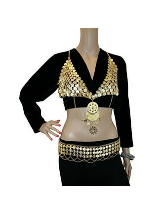 Hip Shakers New Sequin Cabaret Beaded Accents Bra Top Costume Tribal Belly  Dance 
