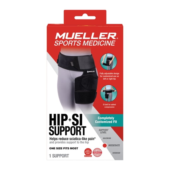 Mueller Sports Medicine Adjustable Hip and SI Support, May Help Reduce Sciatica-like Pain Related to Sacroiliac Joint (SIJ) Dysfunction