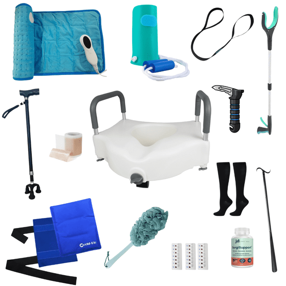 Hip Surgery Recovery Kit Complete Post Surgery Care Package or Gift