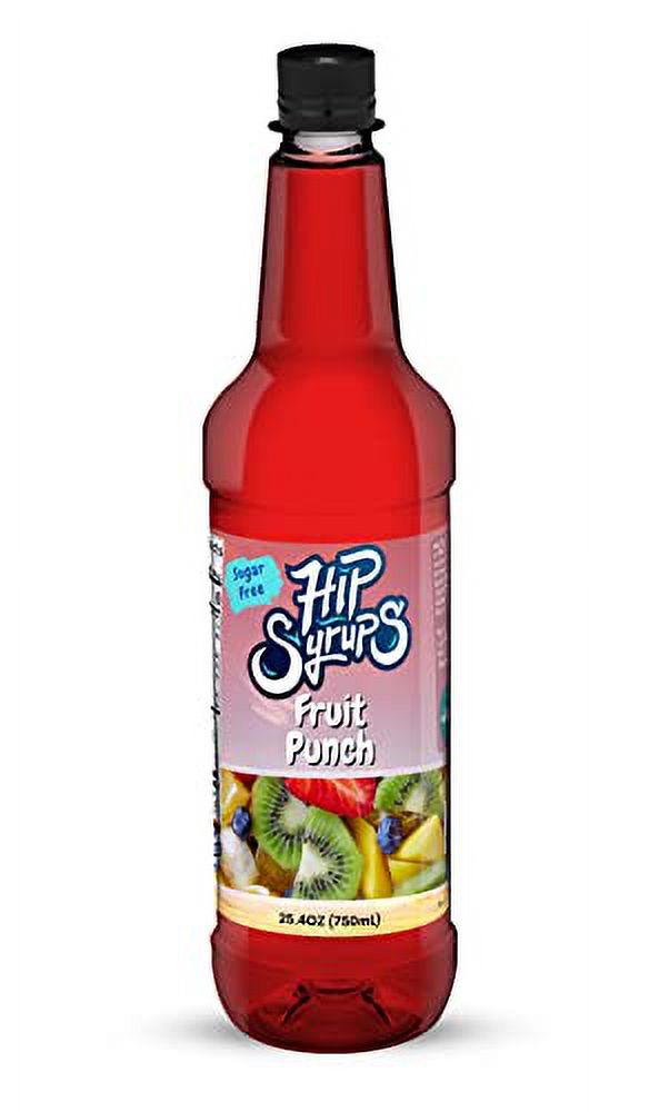 Hip Syrups Fruit Punch Sugar Free Simple Syrup Designed for Water