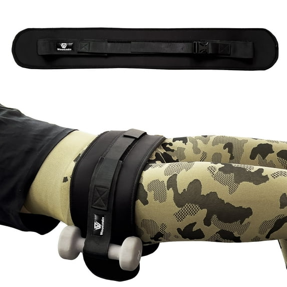 Hip Thrust Belt, Fully Upgraded Hip Thrust Belt for Dumbbells, More Comfortable Hip Thrust Belt, Home Gym Hip Thrust Belt with Wider and Longer Anti-Slip Pads