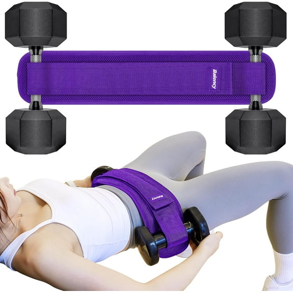Hip Thrust Belt, General Hip Thrust Belt for Dumbbells Heavy, Booty Belt for Hip Thrust, Slip-Resistant Padding Hip Thrust Belt for Gym or Home Workouts, Hip Thrust Band for Dumbbell Kettlebell Plate