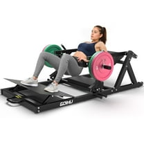 Hip Thrust Machine, 800LBS Plate-Loaded Glute Drive Band Peg, Heavy Duty Glute Bridge Machine with Weight Holder for Home Gym, Home Workout Equipment for Glute Muscles Building