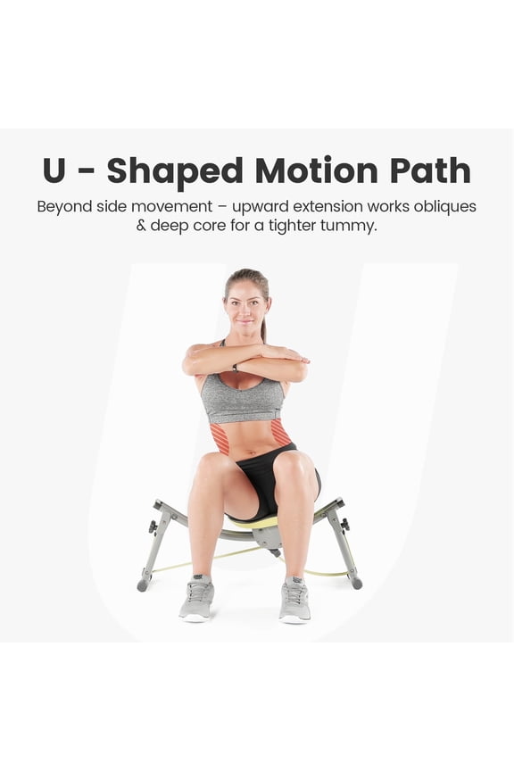 Sway N Fit Hip Thrust & Ab Machine with Sway Motion, Multipurpose Glute Trainer for Butt Lifting, Waist Toning & Home Fitness