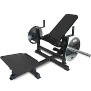 HeeH Hip Thrust Machine Glute Bridge Heavy Duty Butt Muscle Building and Shaping Exercise Equipment with Adjustable Footboard Workout Home Gym 880LBS Black