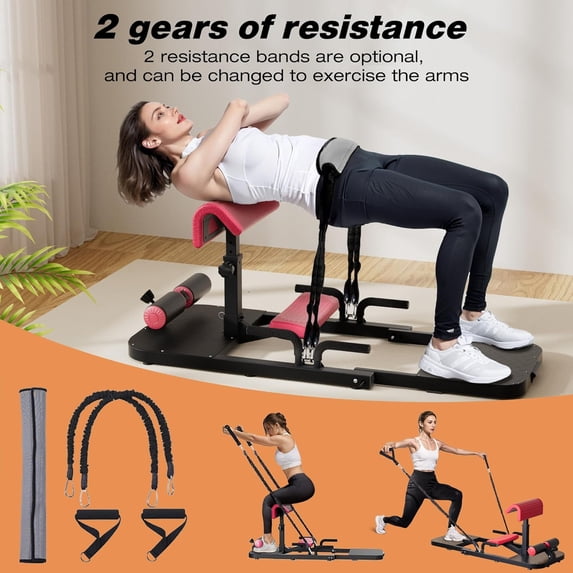 Leg Core Machine Hip Thrust & Squat Machine for Home – Multi-Function Glute Builder, Leg ...