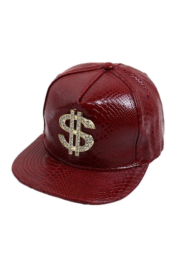 Hip-hop Cap Dollar Sign Metal Label Fashion Break Dancing Street Dance Flat Brim Hat Cap Hip Hop Fitted Cap Tide Cap