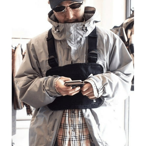 Hip-hop Street Tactical Chest Bag Fashion Men's Functional Bungee Bag,Army Green