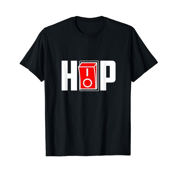 Hip-hop and rap music lover, I Love Hip-hop Black T-Shirt