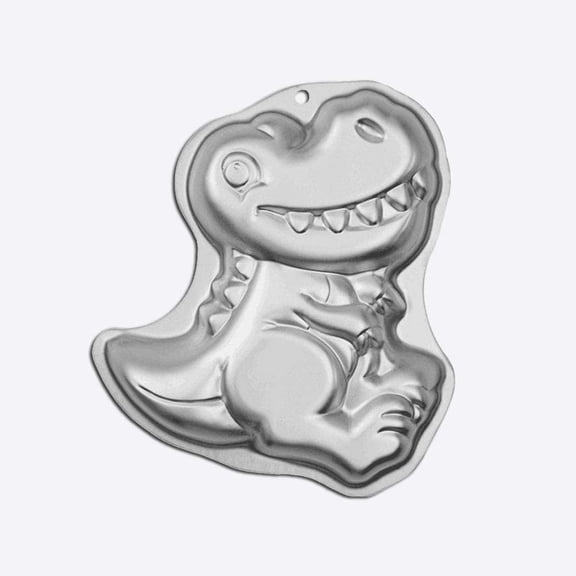 Hip hop dinosaur Cake Pan, Kids 3D Birthday Cake Pan Aluminum Alloy Cake Molds Nonstick Baking Tools