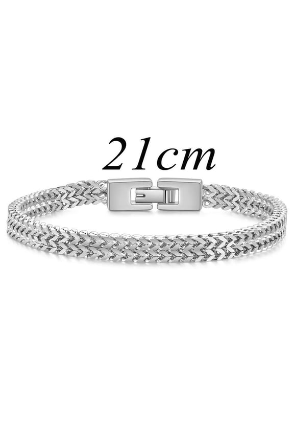 Hip-hop stainless steel 6MM snake chain bracelet, fashionable and unique titanium steel bracelet